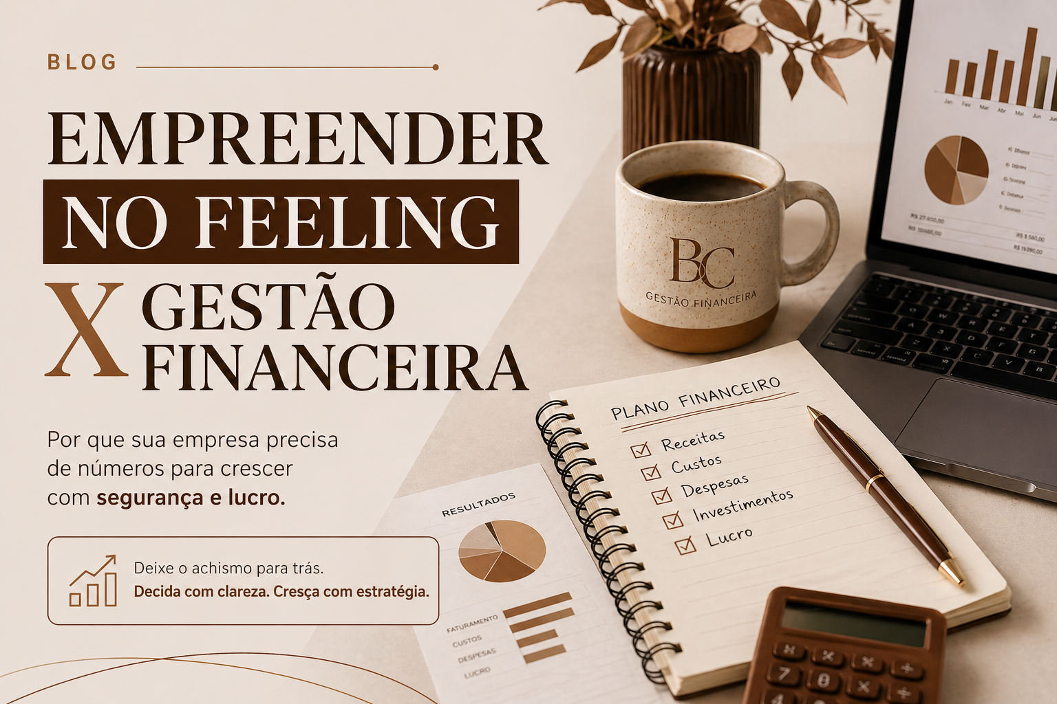Empreender no feeling: o erro invisível que está travando o lucro da sua empresa